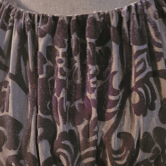 NWT JESSICA Midi Little Black Dress, Flocked Boddess and Jewel Buttons, Size 6 - Picture 7 of 17